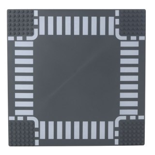 Płyta Plansza Konstrukcyjna Do Klocków Droga Skrzyżowanie 26x26 cm