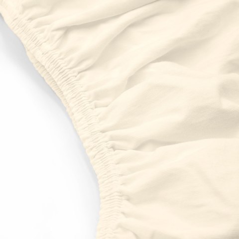 Prześcieradło jersey elastan z gumką ECRU/EKOLOGIA/140x200x30