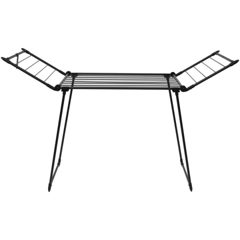 Stojąca suszarka na pranie odzież bieliznę składana balkonowa mocna czarna