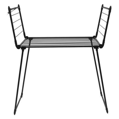 Stojąca suszarka na pranie odzież bieliznę składana balkonowa mocna czarna