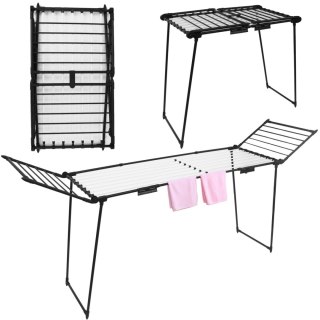 Stojąca suszarka na pranie odzież bieliznę składana balkonowa rozsuwana