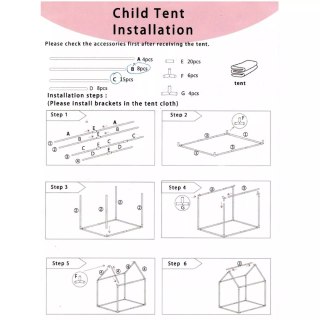 Namiot domek dla dziewczynki | Podłoga dwa okna, przytulny kącik zabaw