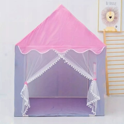 Namiot domek dla dziewczynki | Podłoga dwa okna, przytulny kącik zabaw