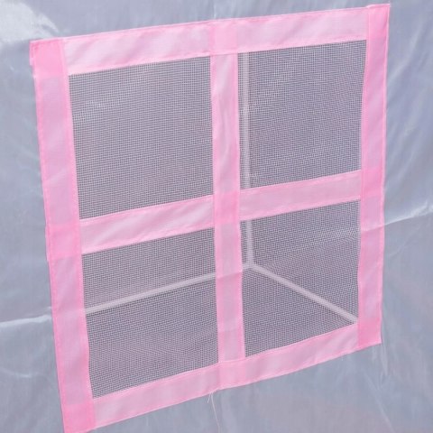 Namiot domek dla dziewczynki | Podłoga dwa okna, przytulny kącik zabaw