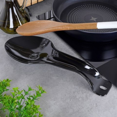 Podstawka pod Chochlę i Łyżkę Czarna 29 x 10,5 cm VILDE Ochrona Blatu