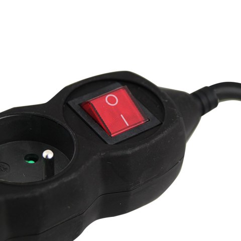 ELK210K Esperanza listwa zasilająca 3 gn. wł. 1.5m czarna