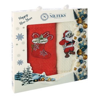 Komplet ręczników kuchennych bawełnianych NILTEKS/2x40x60/CHR008/V1