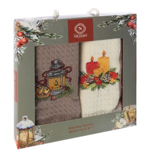 Komplet ręczników kuchennych bawełnianych NILTEKS/2x40x60/CHR044/V2