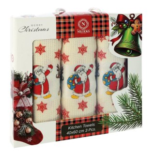 Komplet ręczników kuchennych bawełnianych NILTEKS/3x40x60/CHR027
