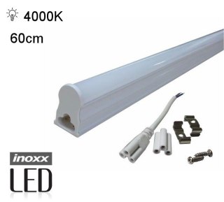 Świetlówka led liniowa t5 60cm 8w neutralna 4000k lampa natynkowa zintegrowana z oprawą