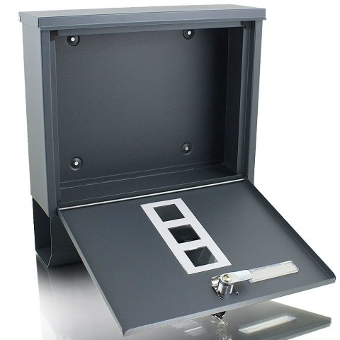 Skrzynka Smart pocztowa na listy z gazetnikiem Grafitowa + tuba