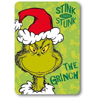 Koc polarowy 100x140 Grinch święta