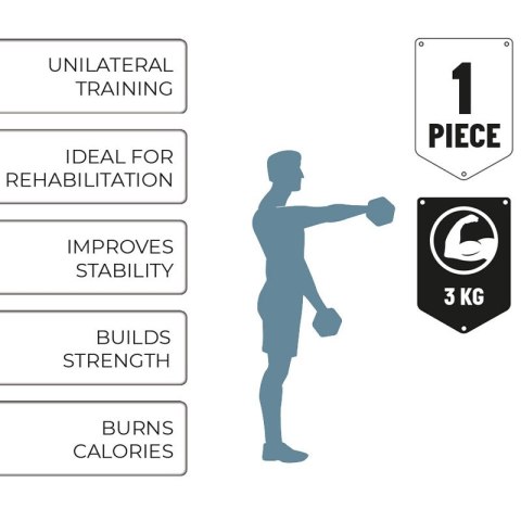 ND38_8711252269634 Umbro - Hantel do ćwiczeń 3 kg (niebieski)