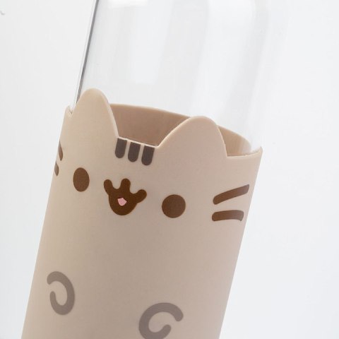 ND38_BDC009 Pusheen - Butelka na wodę ze szkła 500 ml
