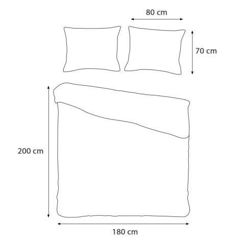 Pościel satyna bawełniana CZERWIEŃ 029/180x200