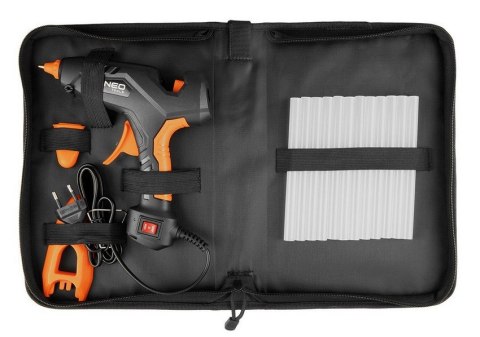 PISTOLET KLEJOWY 11MM, 60/100W+12 WKŁADÓW+3 OCHRAN. PALCÓW