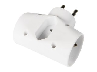 2408# Rozgałęźnik r-21 3 gniazda z uziemieniemz uziemieniem