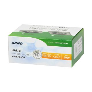 HALISI RM ramka dekoracyjna oprawy punktowej, MR16/GU10 max 50W, koło, ruchoma, czarna