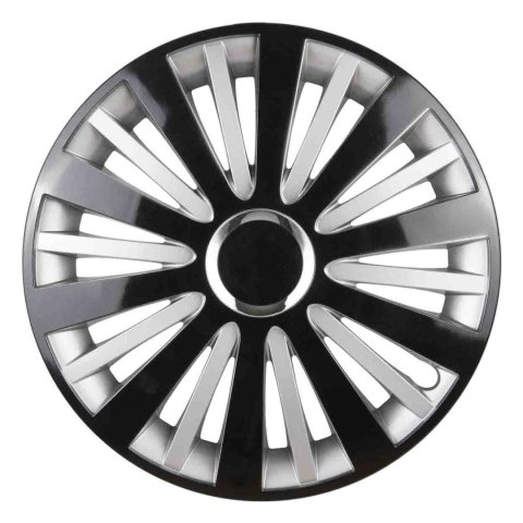 Kołpak samochodowy falcon 15" cali czarno-srebrny