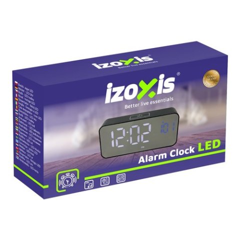 Budzik- zegar LED Izoxis 24736