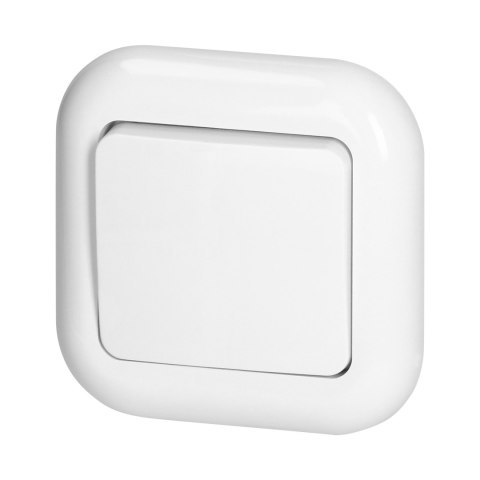 Łącznik p/t 10A, 250V, zwierny światło/dzwonek, FAN, biały