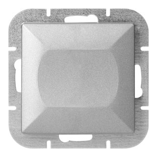 Łącznik schodowy p/t z podświeleniem Pearl, 10A, 250V, WP-5P/S, srebrny