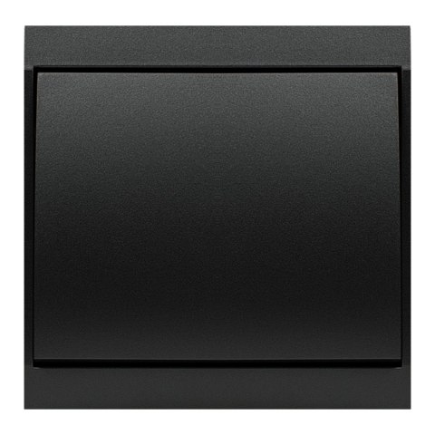 Przycisk dzwonek p/t z podświeleniem Luna, 10A, 250V, WP-6/7LS, czarny