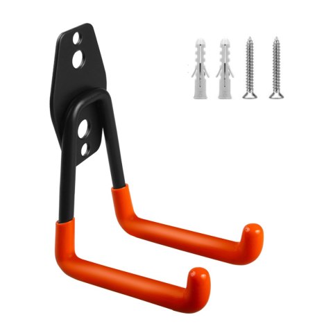 Uchwyt ścienny do garażu Maclean, na opony, narzędzia ogrodnicze, drabinę, węże. stalowy, max. obciążenie 70kg, MC-442