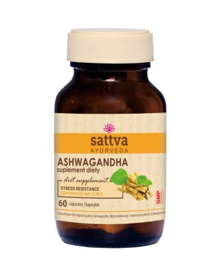 ASHWAGANDHA EKSTRAKT (350 mg) 60 KAPSUŁEK - SATTVA (FOODS)