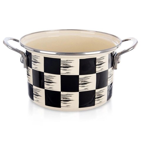 Garnek Emaliowany 2 L ORION SZACHOWNICA 18 cm Indukcja Zmywarka