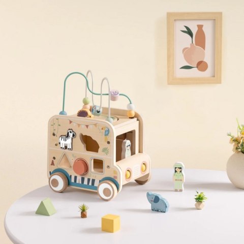 WOOPIE GREEN Drewniana Kostka Aktywności Samochód Terenowy Safari FSC