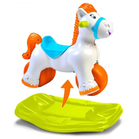 FEBER Interaktywny Bujany Konik 2w1 - Jeździk Biegowy
