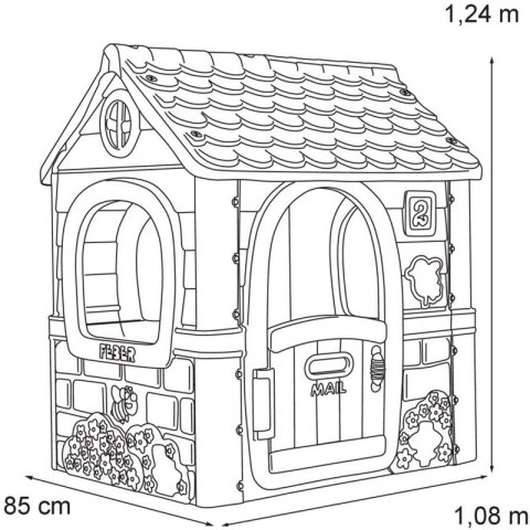 Feber Domek Ogrodowy Fantasy Różowy