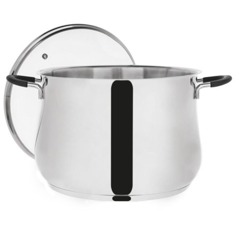 Garnek stalowy ze szklaną pokrywką DALIE 26 cm, 10,6 l