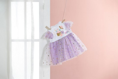 Baby born fioletowa sukienka tutu dla lalki 43 cm