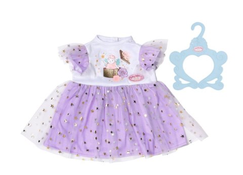 Baby born fioletowa sukienka tutu dla lalki 43 cm