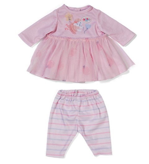 Baby born sukienka różowa z rękawami 36 cm