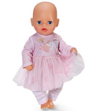 Baby born sukienka różowa z rękawami 36 cm