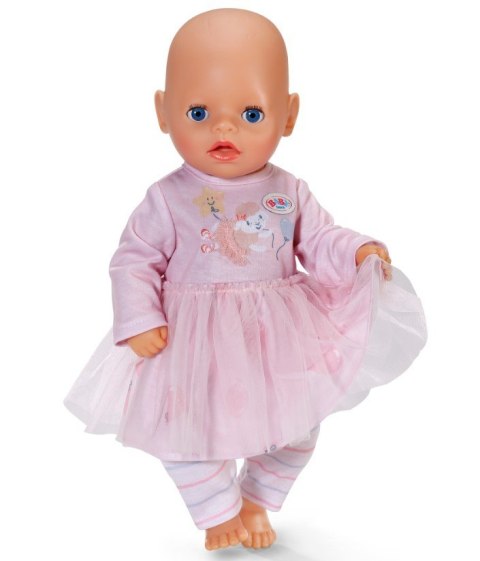 Baby born sukienka różowa z rękawami 36 cm