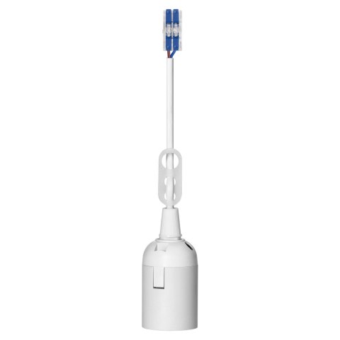 Oprawka remontowa E27 z szybkozłączką, biała