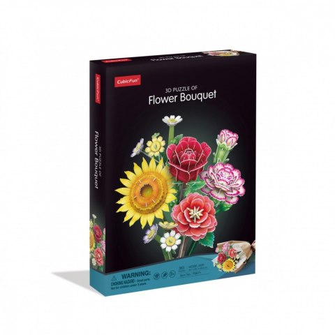 Puzzle 3d - bukiet kwiatów
