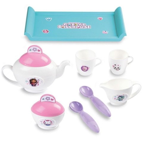 Taca z zastawą koci domek gabi