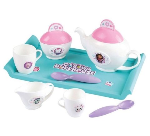 Taca z zastawą koci domek gabi