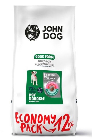 John Dog GOOD Adult kurczak z wołowiną12 kg
