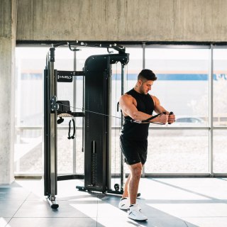 ARES PRO BRAMA DO ĆWICZEŃ Z WYCIĄGIEM I STOSEM COMMERCIAL HMS