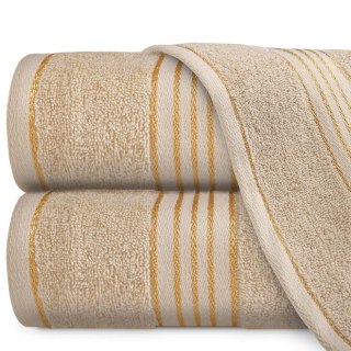 Ręcznik D Bawełna 100% Tiwano Cappuccino + Czarny (P) 2x30x50+2x50x90+2x70x140 kpl.