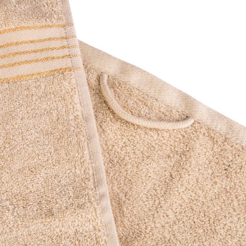 Ręcznik D Bawełna 100% Tiwano Cappuccino + Czarny (P) 2x50x90+2x70x140 kpl.