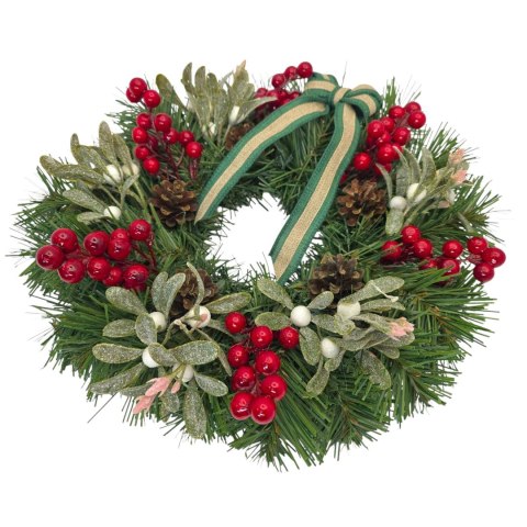 Wianek świąteczny na Boże Narodzenie stroik na drzwi stół handmade 30cm