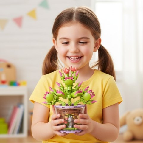 Klocki konstrukcyjne - kwiaty 172el. 26459