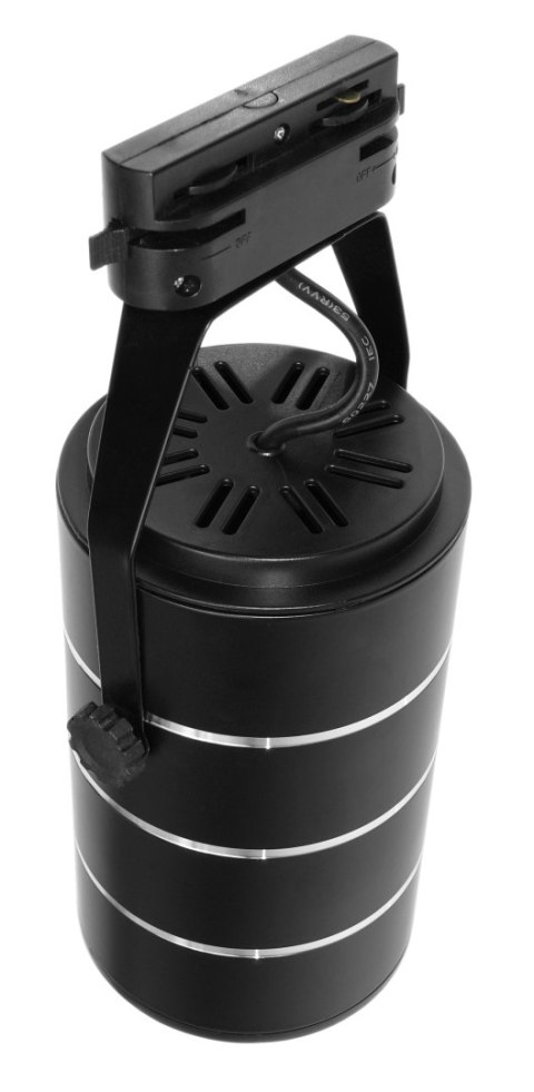 Lampa sklepowa led reflektor szynowy jednofazowy czarny 30w 2550 lm światło neutralne 4000k